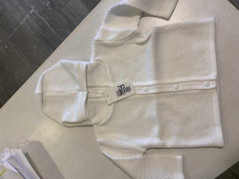 camperito con capucha tejida para bb, ropa infantil en Ardillas Córdoba